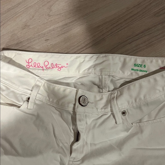 Lilly Pulitzer Off-White Cropped Jeans - Picture 2 of 3